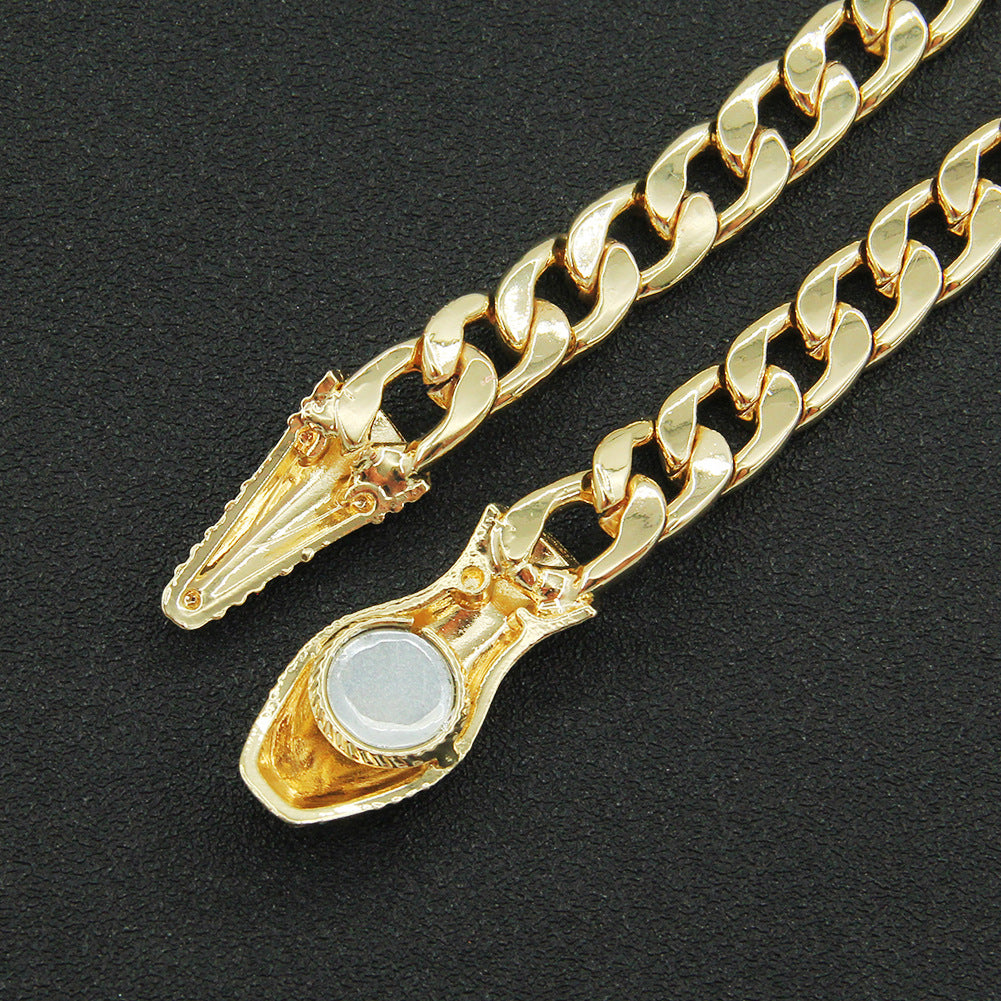 Creative Diamond Snake Head Magnet Brace Lace Personality Fashion Bracelets