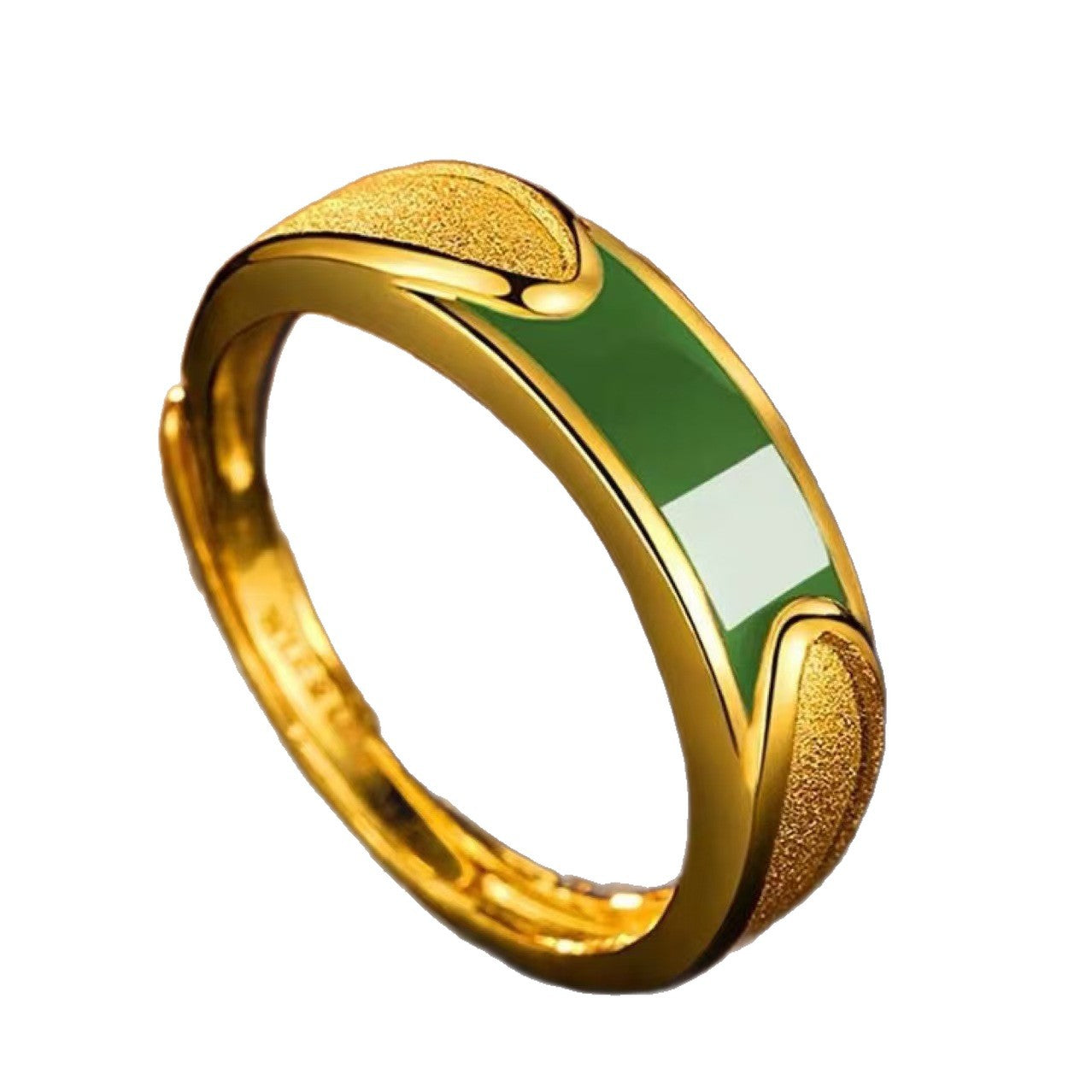Mouth Inlaid Couple Pair For End Adjustable Rings