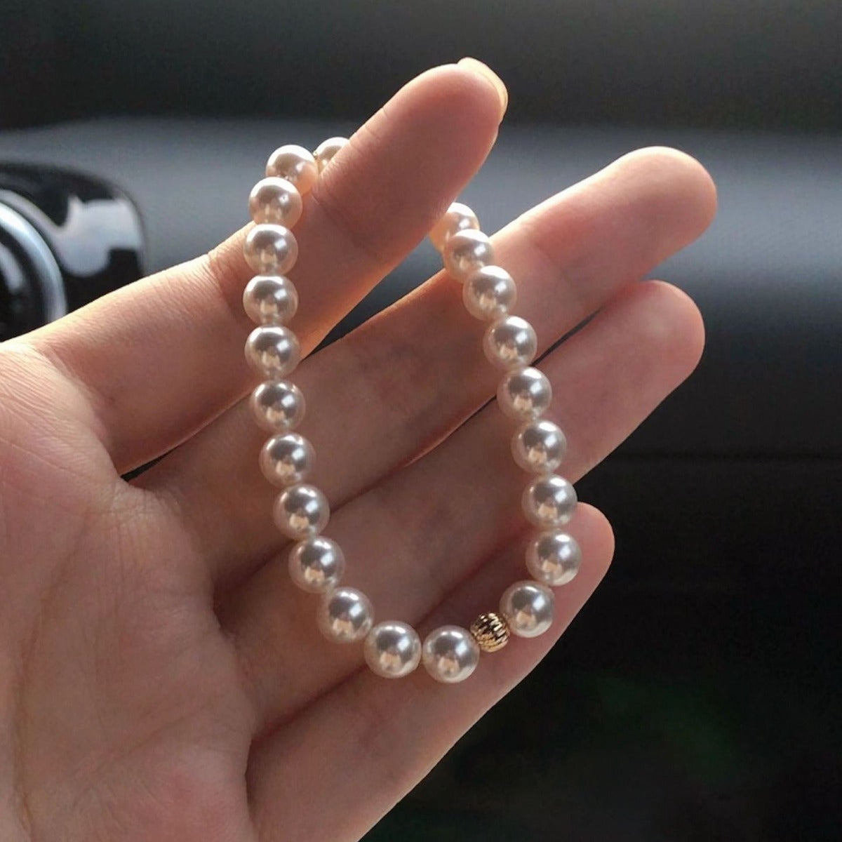 Sterling Sier Perfect Circle Pearl Affordable Luxury Bracelets