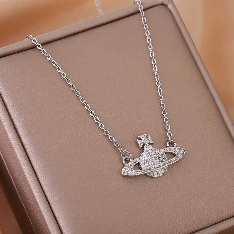 Steel The Queen Mother Of West Classic Saturn Necklaces