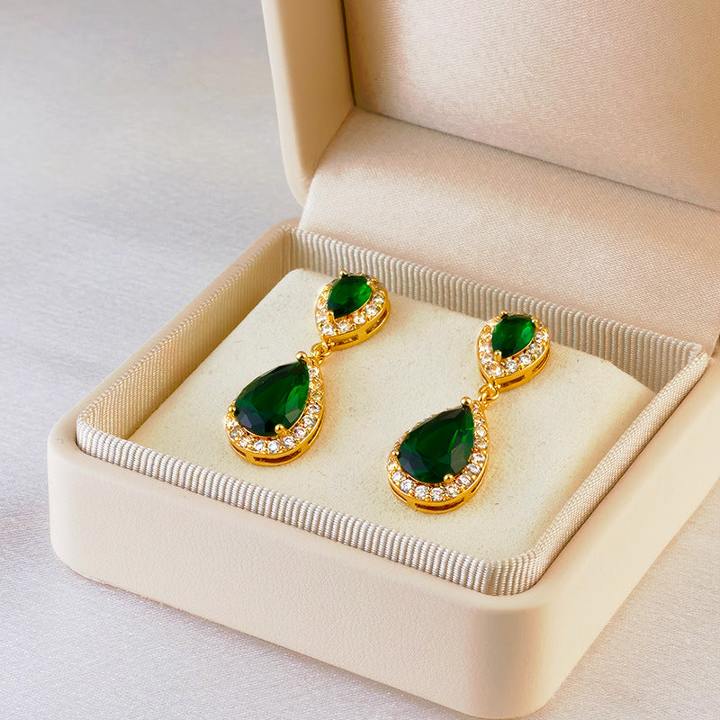 Women's Water Drop Ear Trendy Design High-grade Earrings