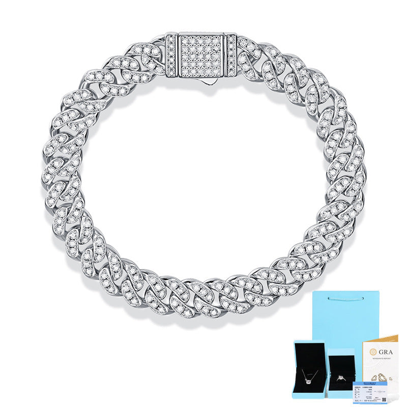 Women's & Men's Moissanite Guiding Light For Hip Hop Bracelets