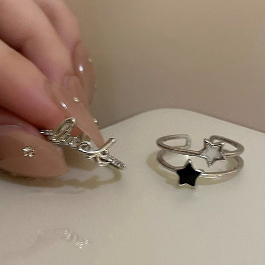 Simple Cold Style Design Fashion Personalized Rings
