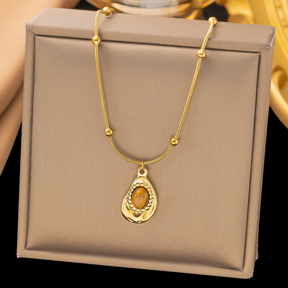 Titanium Steel Sweater Chain Light Luxury Necklaces