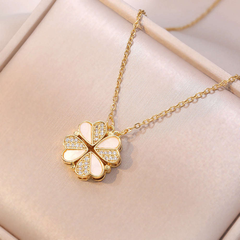 Women's Four-leaf Flower Multiple Ways To Wear Necklaces