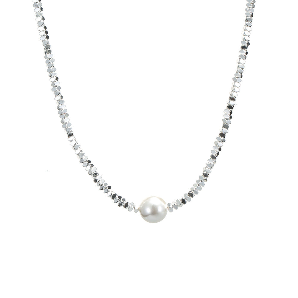 Women's Sier Irregular Design Clavicle Chain Fashion Necklaces