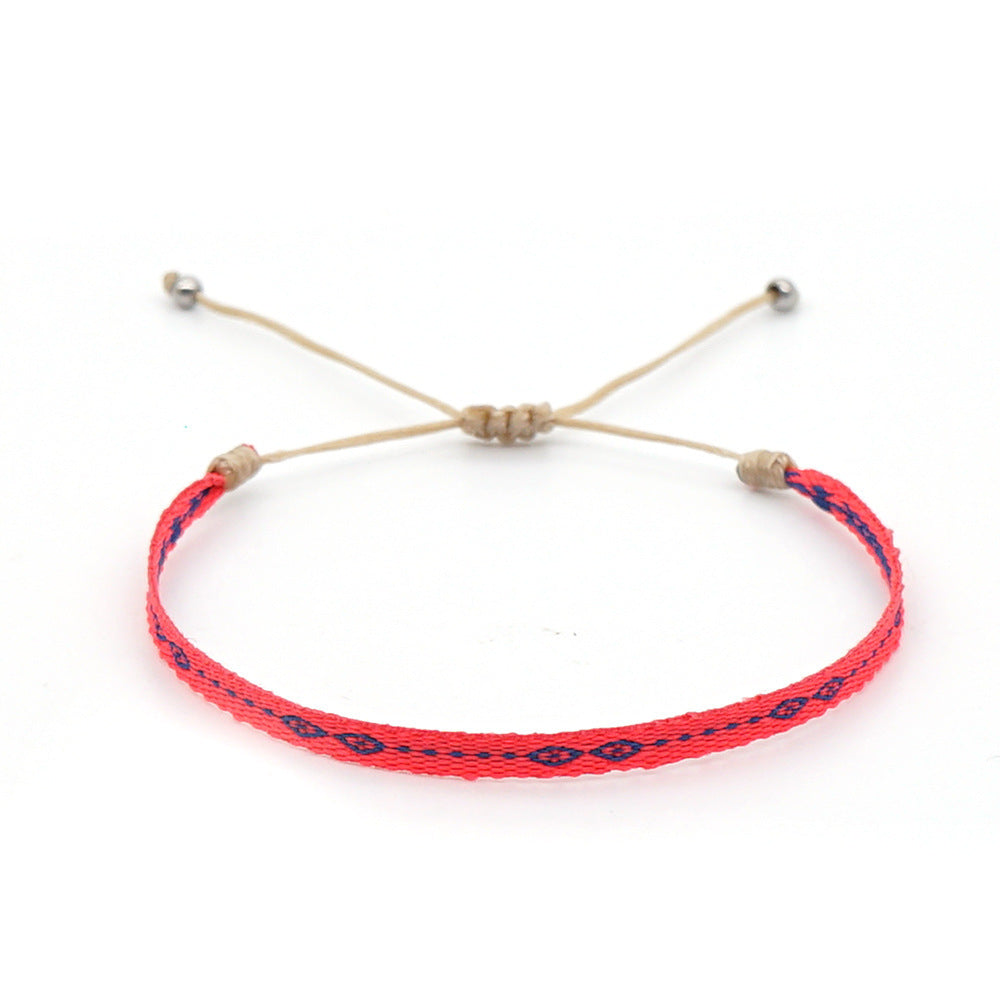 Women's South American Columbia Ethnic Style Webbing Bracelets