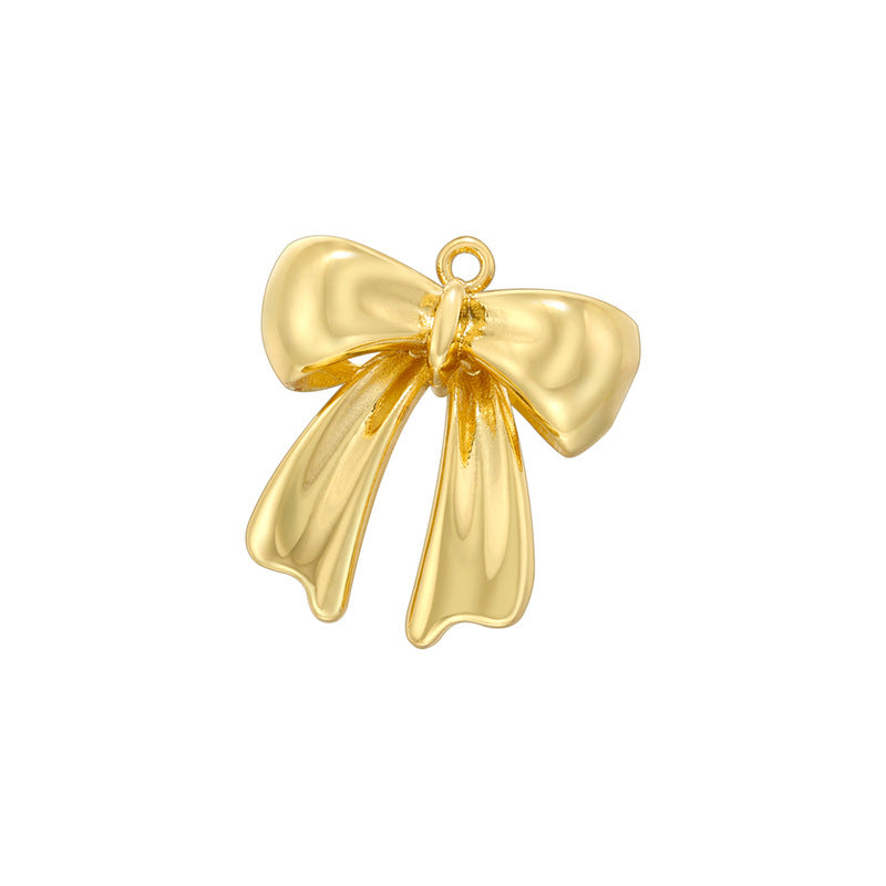 Inlaid Pearl Bow Niche Long Tassel Pendants