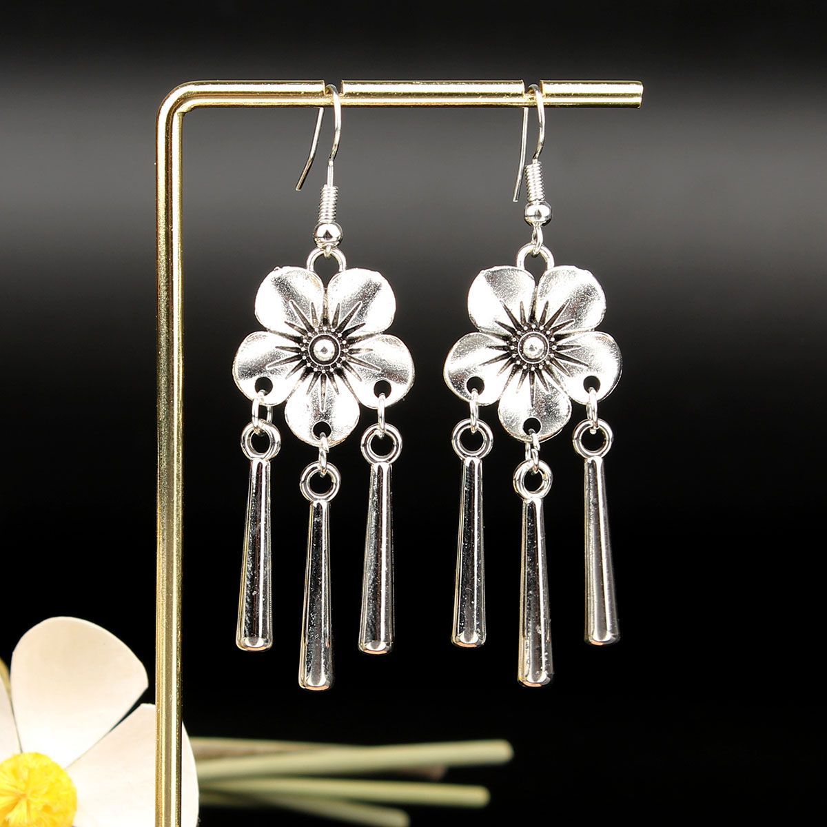 Chinese Style Retro National Miao Sier Earrings