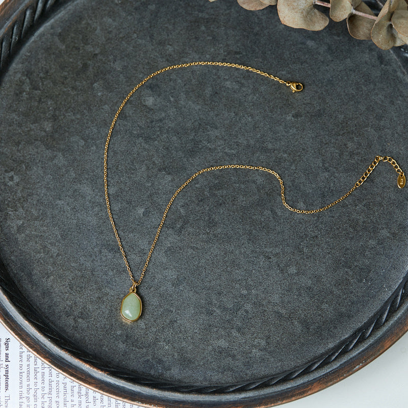 Clavicle Chain Female Titanium Steel Gold Plated Necklaces