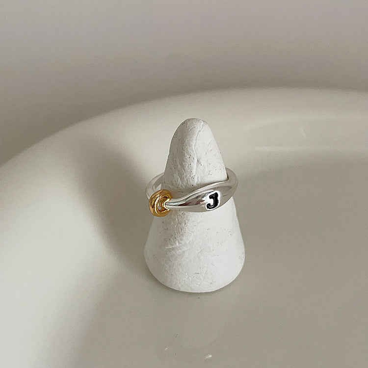 Color Metal Heart-shaped Open Suit Female Rings