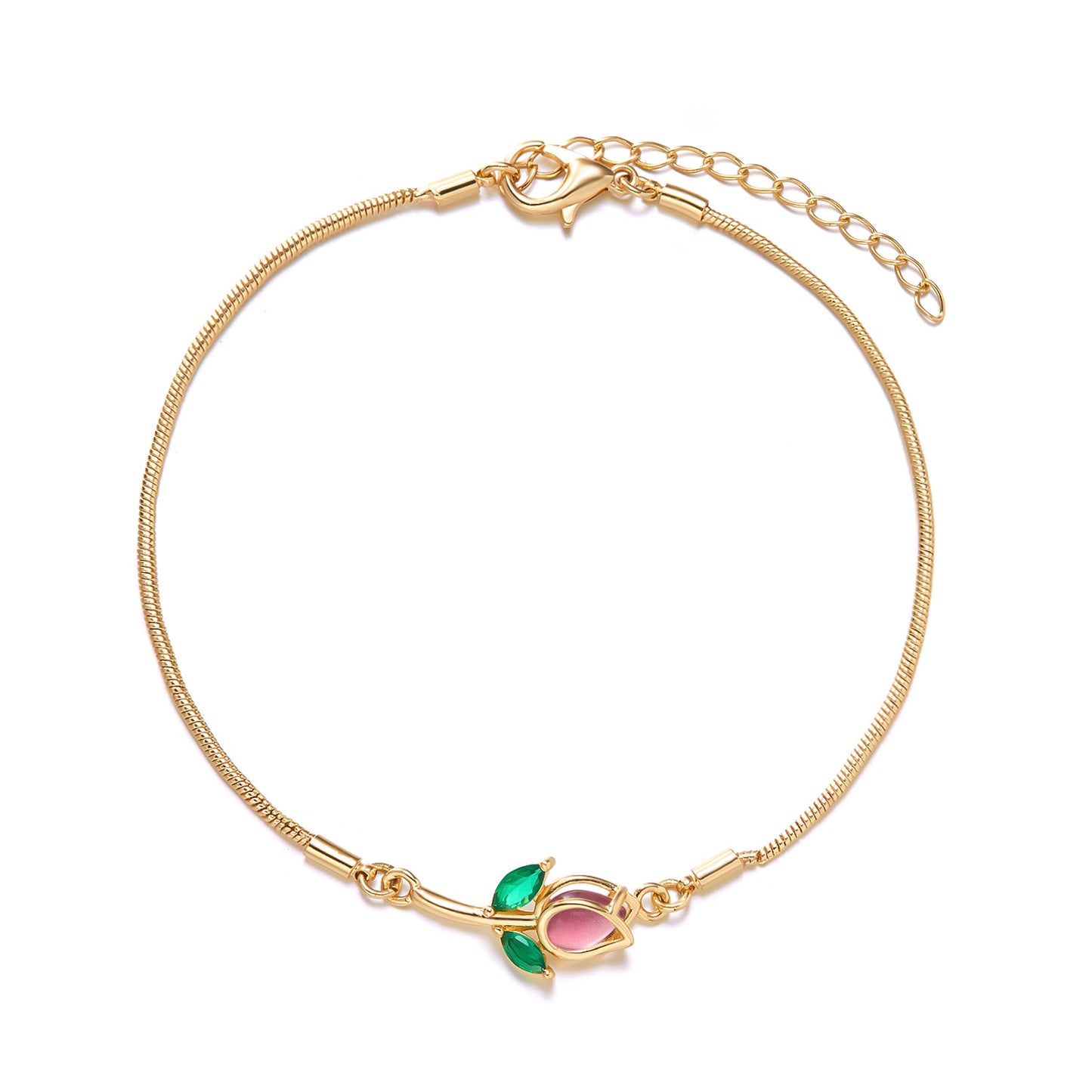 Women's Elegant Tulip Sweet Exquisite High-grade Flower Necklaces