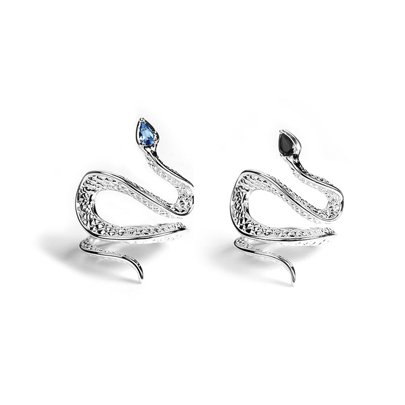 Snake Fashion Simple Design Temperament Topaz Rings
