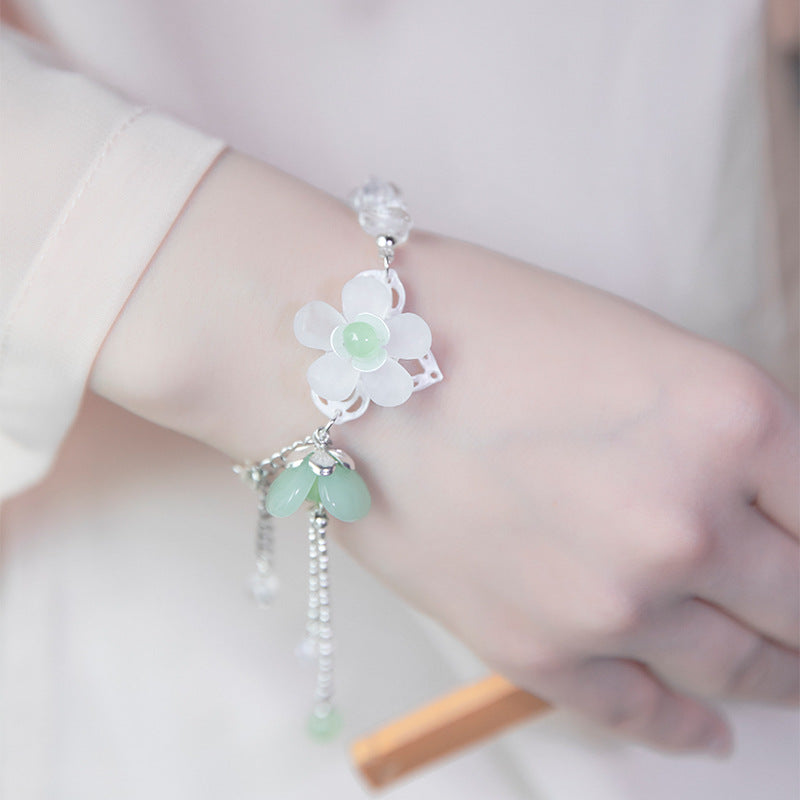 Women's Clearance Ancient Style Crystal Tassel Ethnic Handmade Bracelets