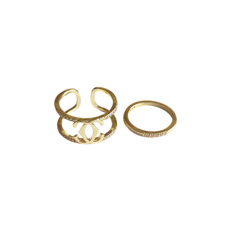 Fashion Personalized Niche Design Light Luxury Rings