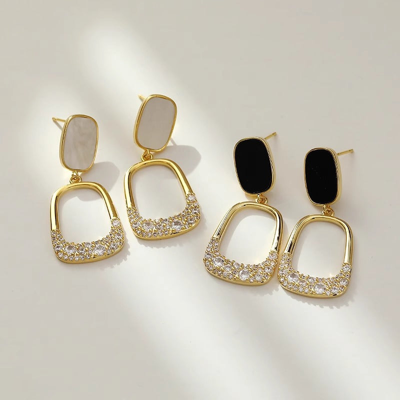 Women's Simple Cold Style High-grade Temperament Goddess Earrings