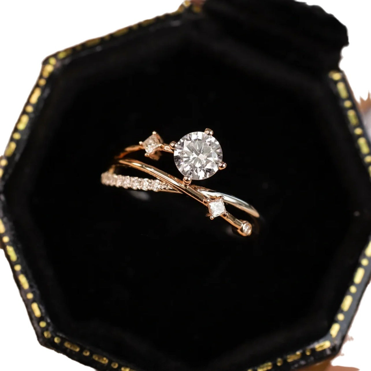 Design Wind Sterling Sier Zircon Light Luxury Rings