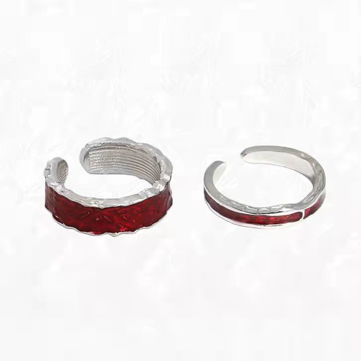 Women's & Men's Epoxy Open-end Personality Cold Style Advanced Rings