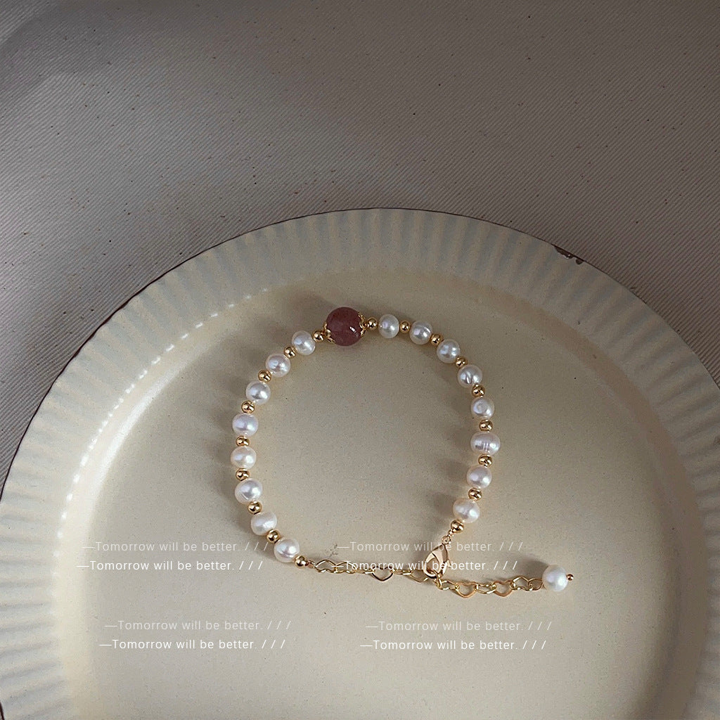 Natural Pearl Retro Minority Moonstone Graceful Bracelets