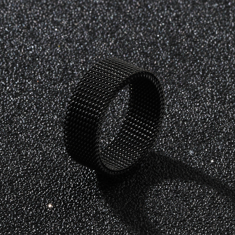 Female Mesh Geometric Wide Face Variable Rings
