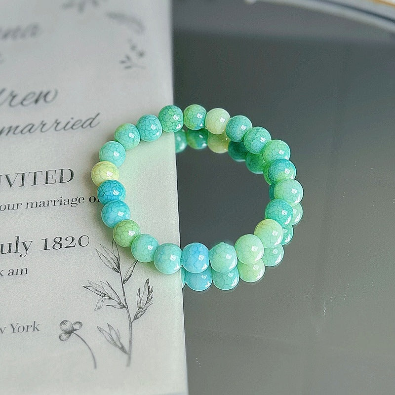 Purple Crystal Female Pliable Temperament Rosary Decompression Hand Bracelets