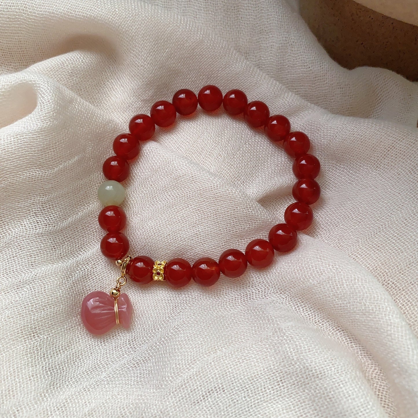 Women's Money Drawing Luck Changing Peach Retro Ethnic Style Bracelets