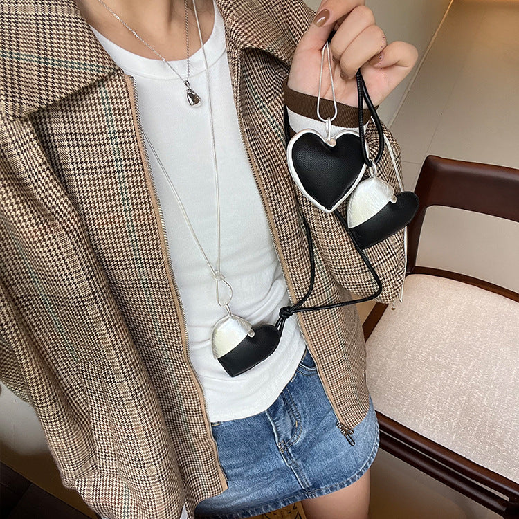 Live Brushed Love Long Sweater Chain Personality Simple Big Pendants