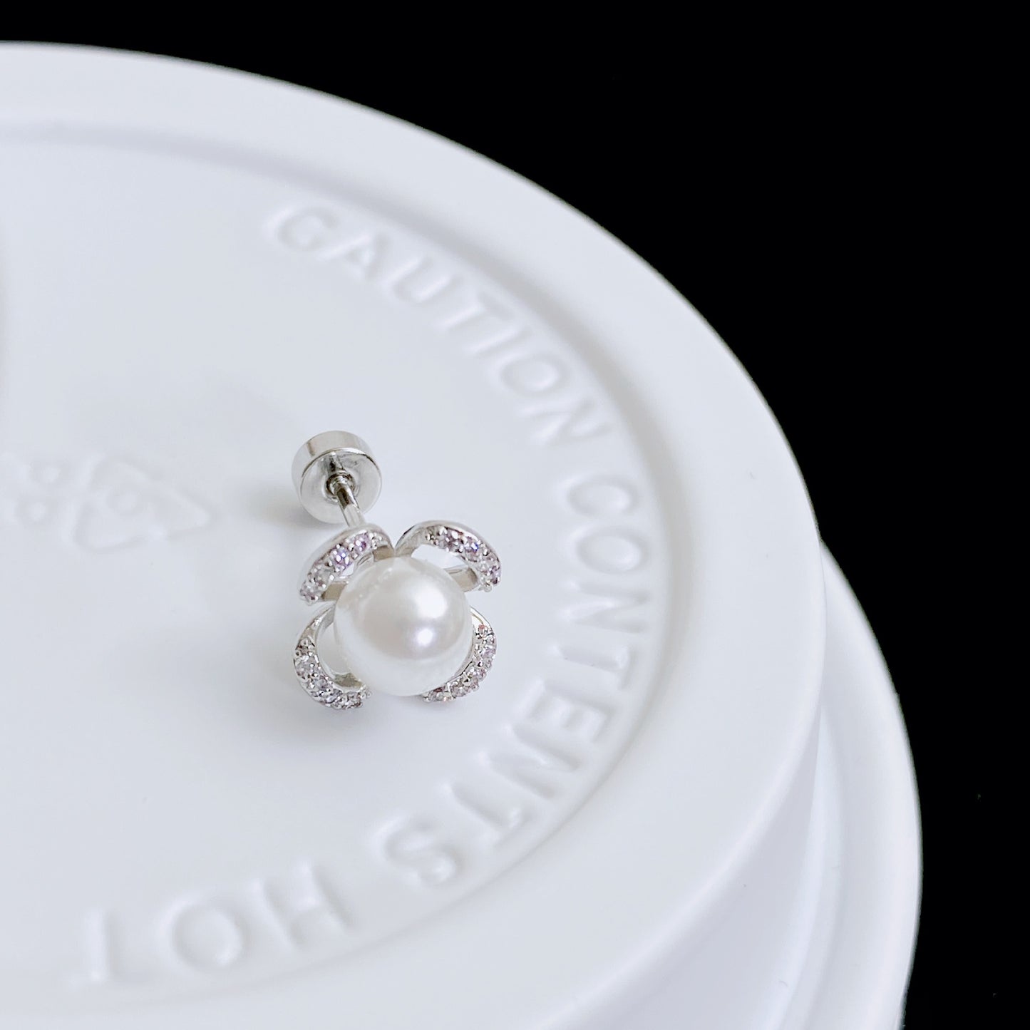 Exquisite Micro Inlaid Zircon Screw Ear Earrings