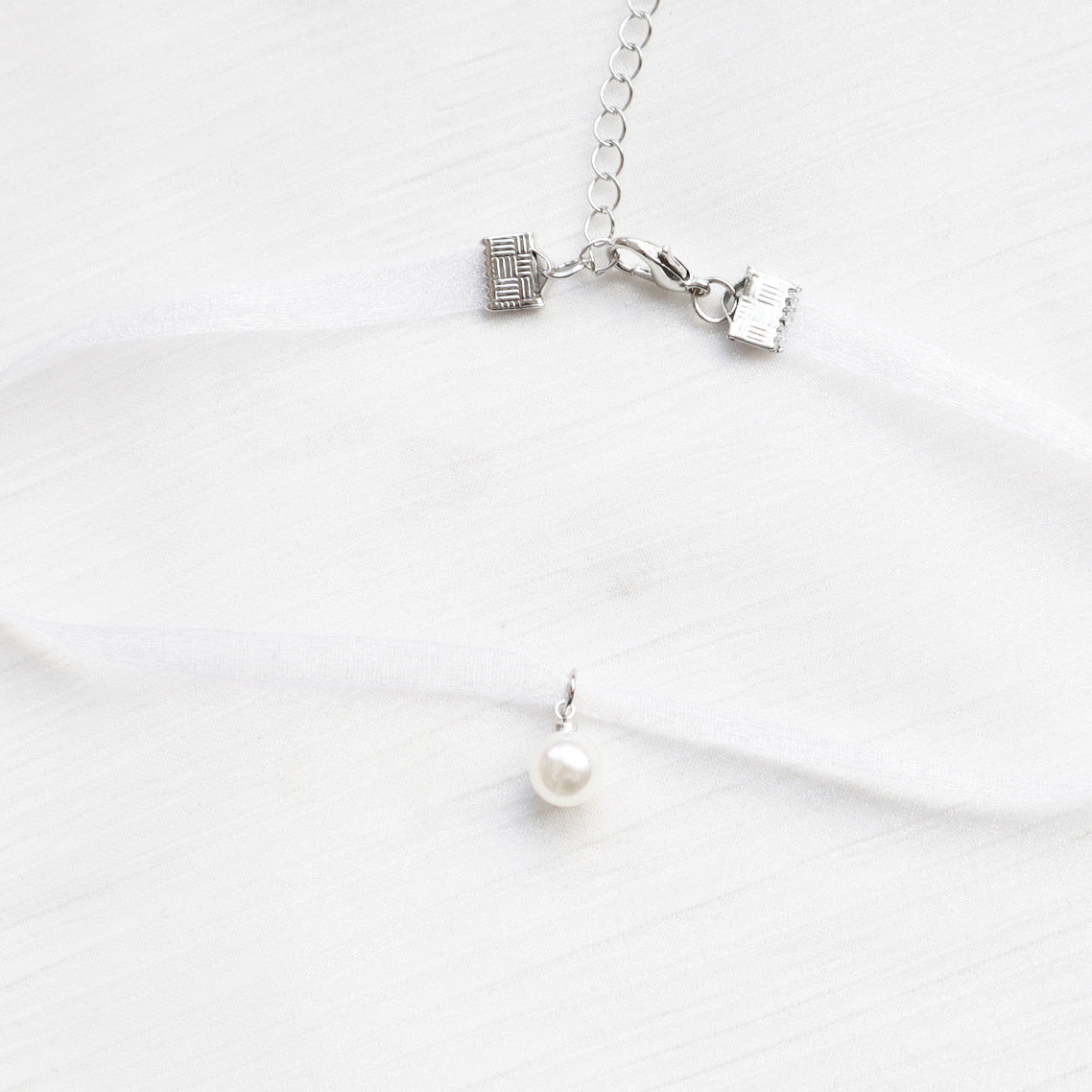 Female Accessories Heart White Veet Neckband Collar Pendants