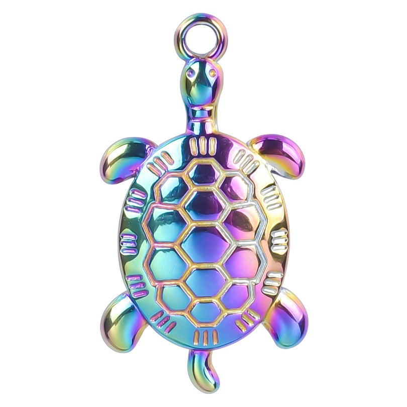 Stainless Steel Hydraulic Turtle Electroplating Ornament Necklaces