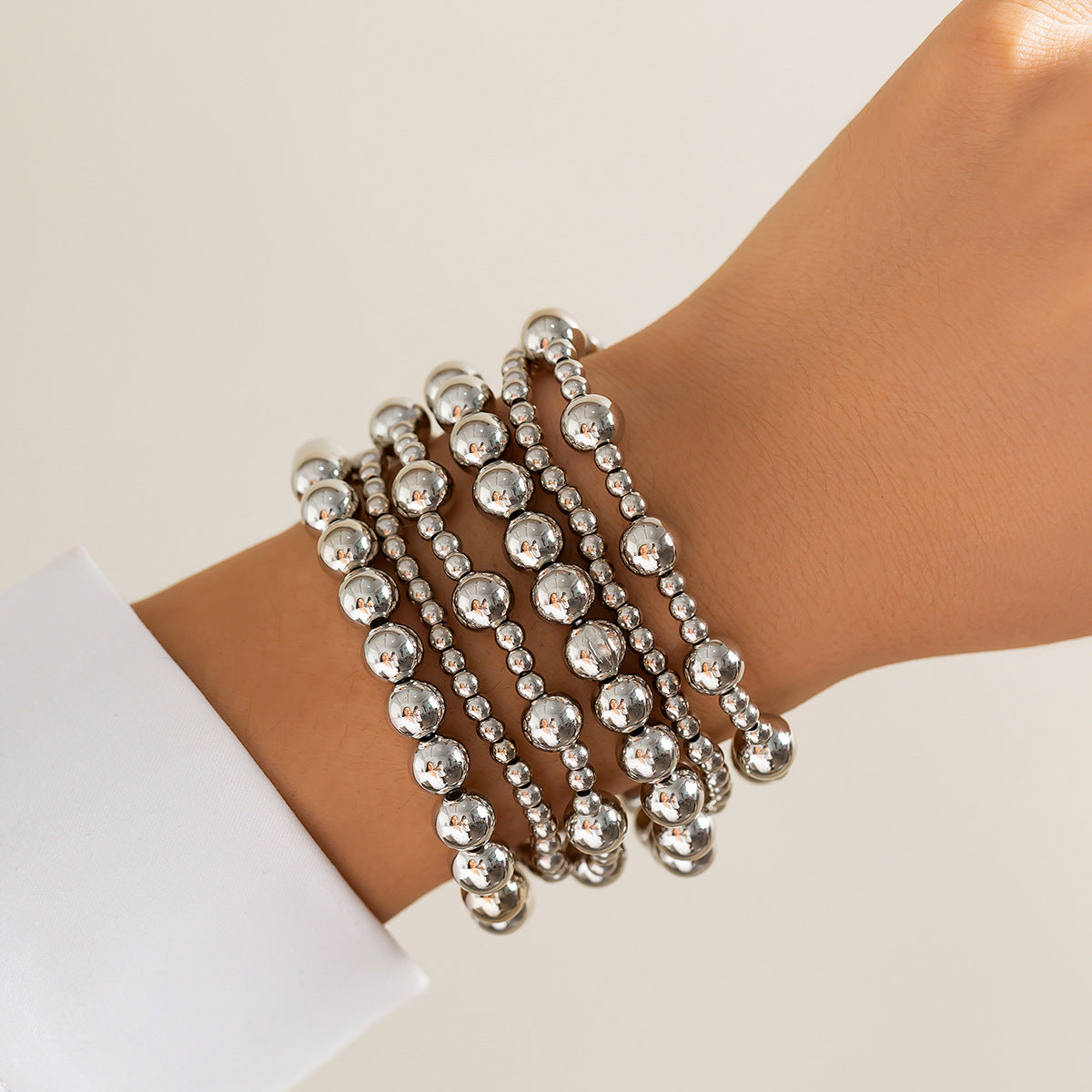 Women's Baroque Shaped Stringed Pearls French Retro Bracelets