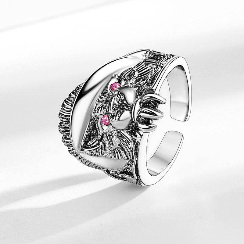 Men's Animal Cat Design Domineering Hip Hop Rings