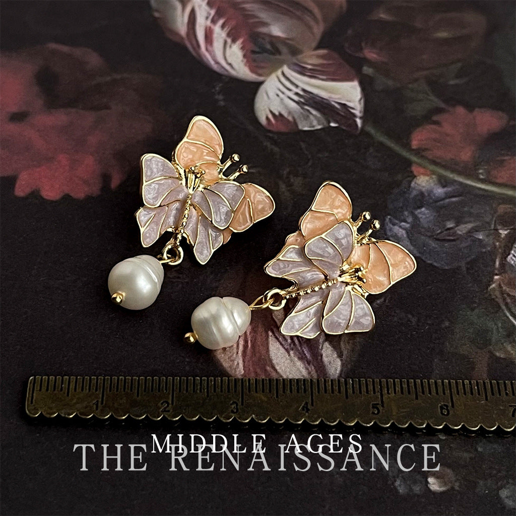 Style Enamel Drop Oil Butterfly Collection Earrings