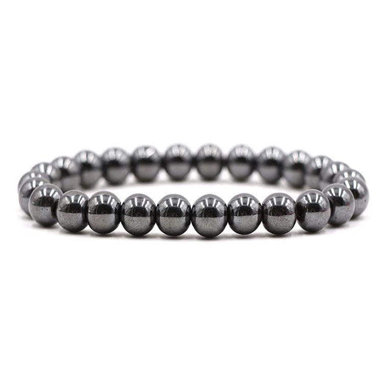 Men's Ornament Hematite Obsidian Matte Weave Vintage Bracelets