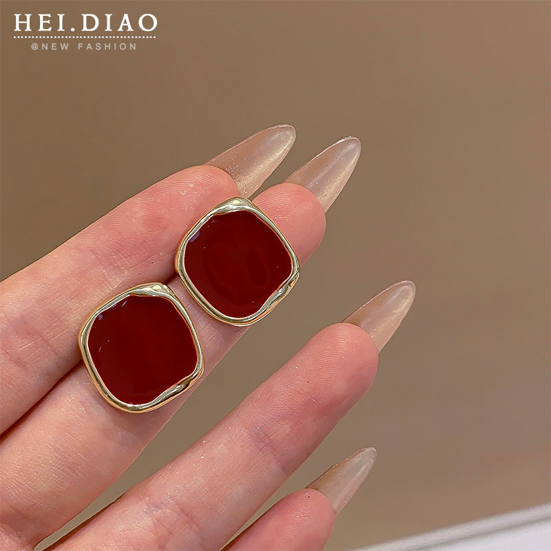 Women's Retro Love Cherry Wine High Sense Rings