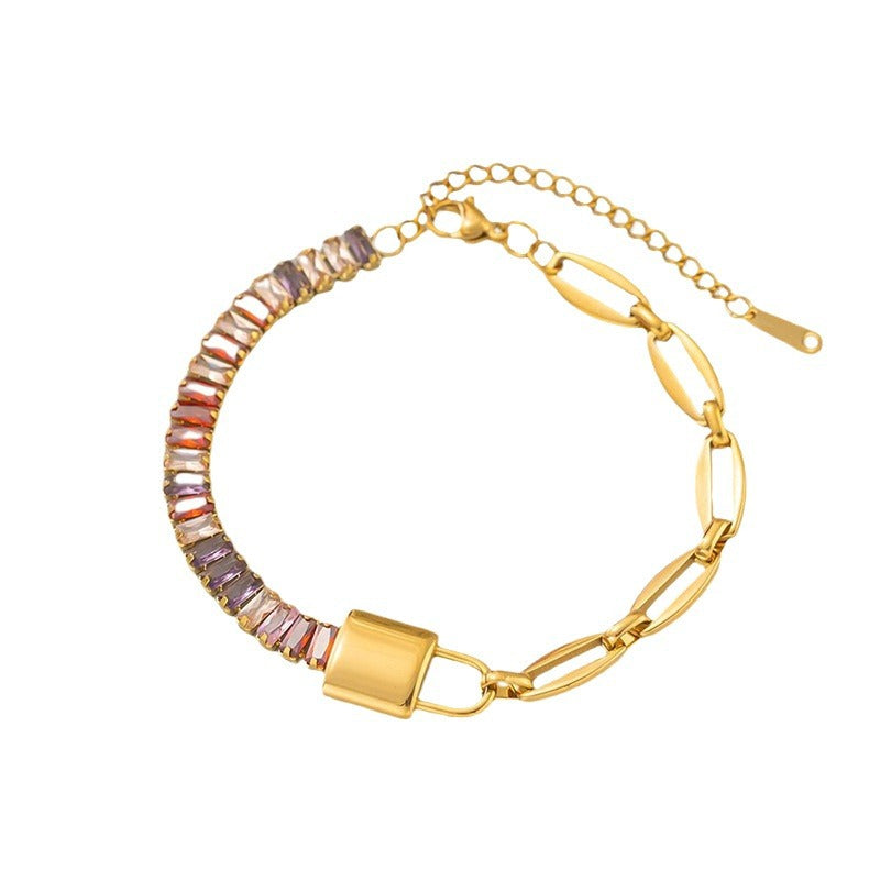 Red Rope Roman Numerals Double Peach Heart Bracelets