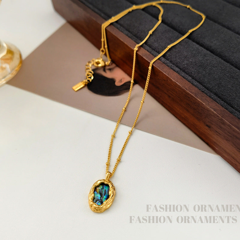 Green High Sense Shell Fashion Clavicle Necklaces