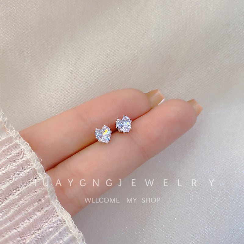 Women's Sier Needle Korean Style French Petite Retro Graceful Imitation Earrings