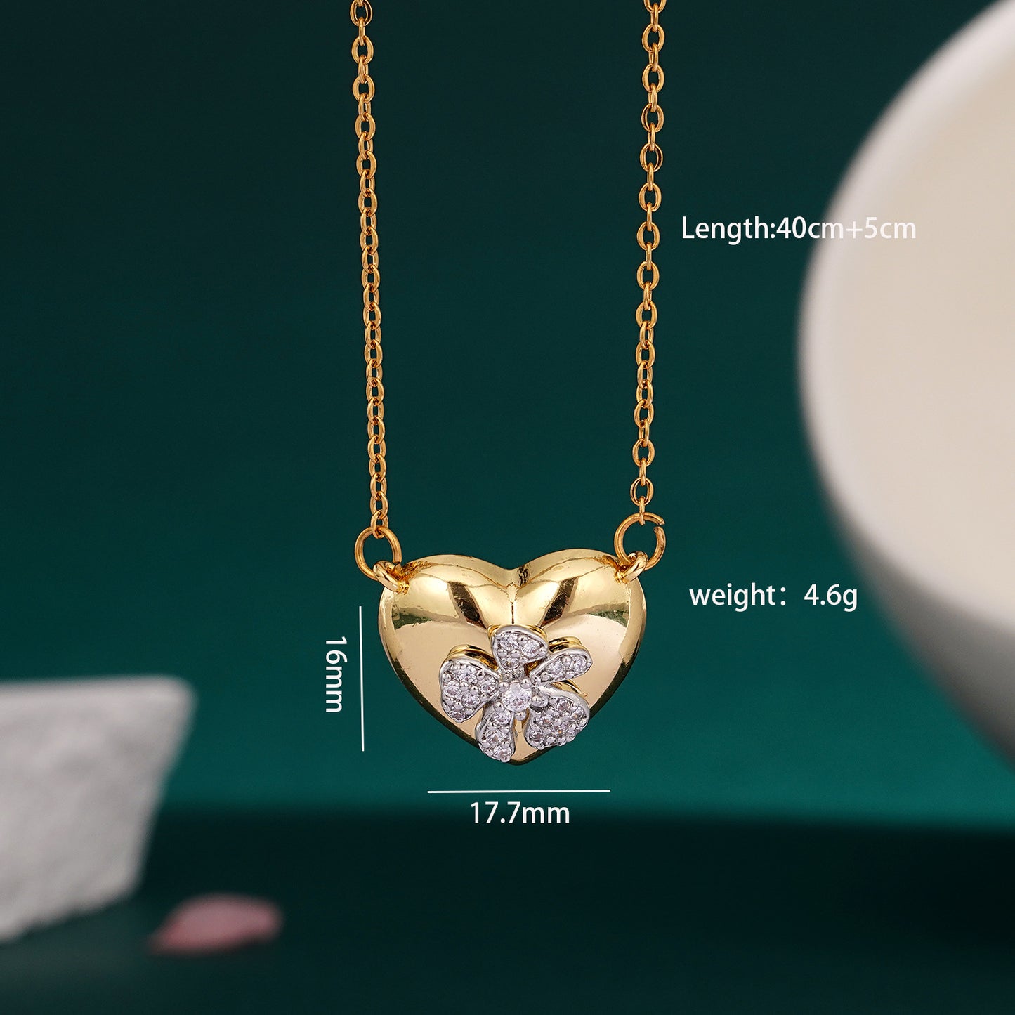 Women's Heart Butterfly Saturn Inlaid Zircon Versatile Personality Necklaces