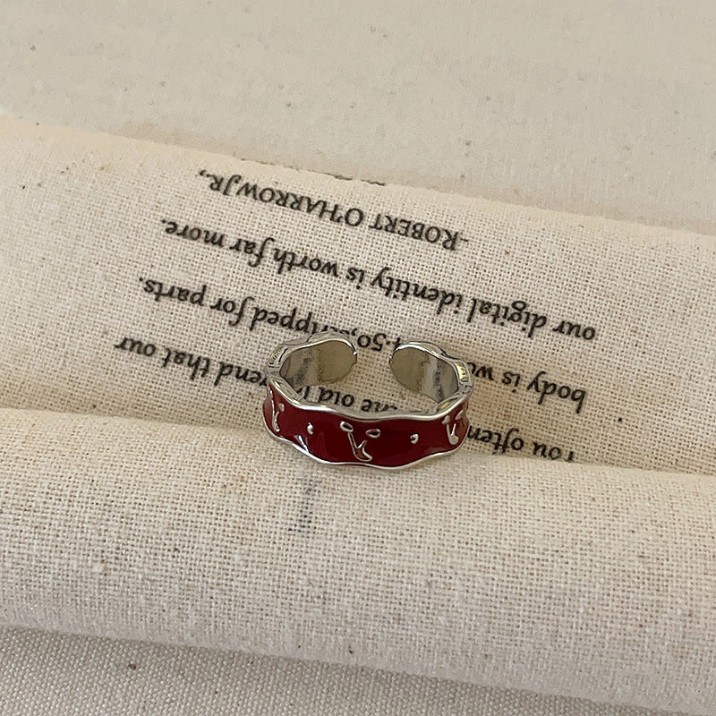 Women's Flowers Cherry Open For Niche Design Entry Rings