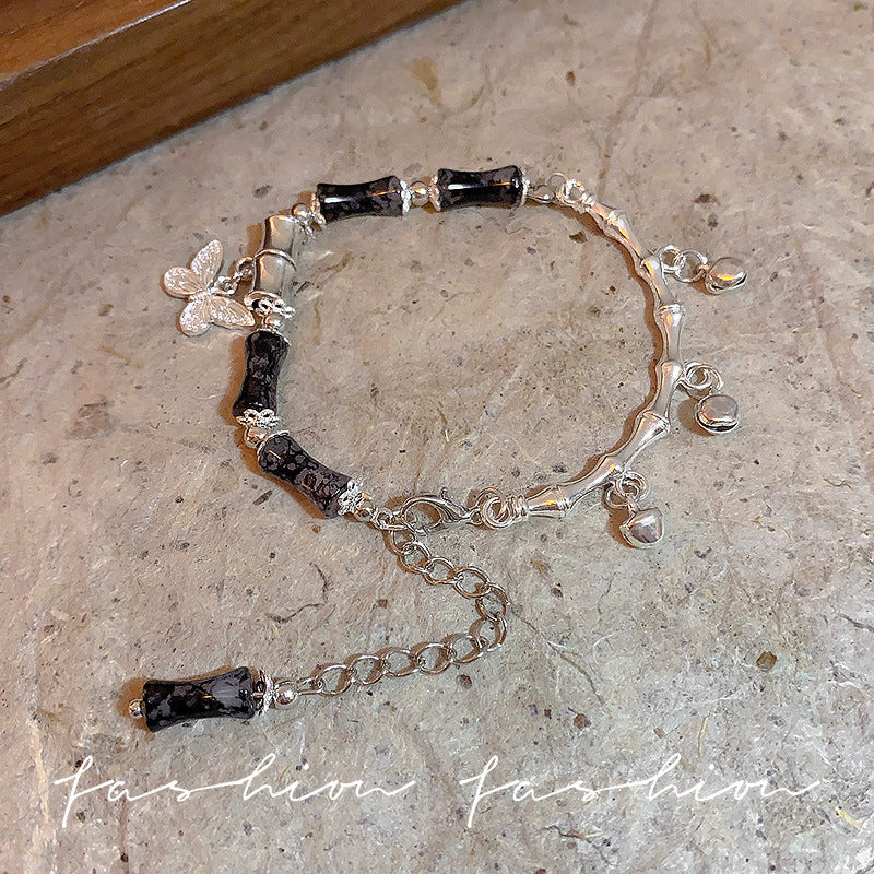 Style Butterfly Tassel Bamboo Beaded Female Bracelets