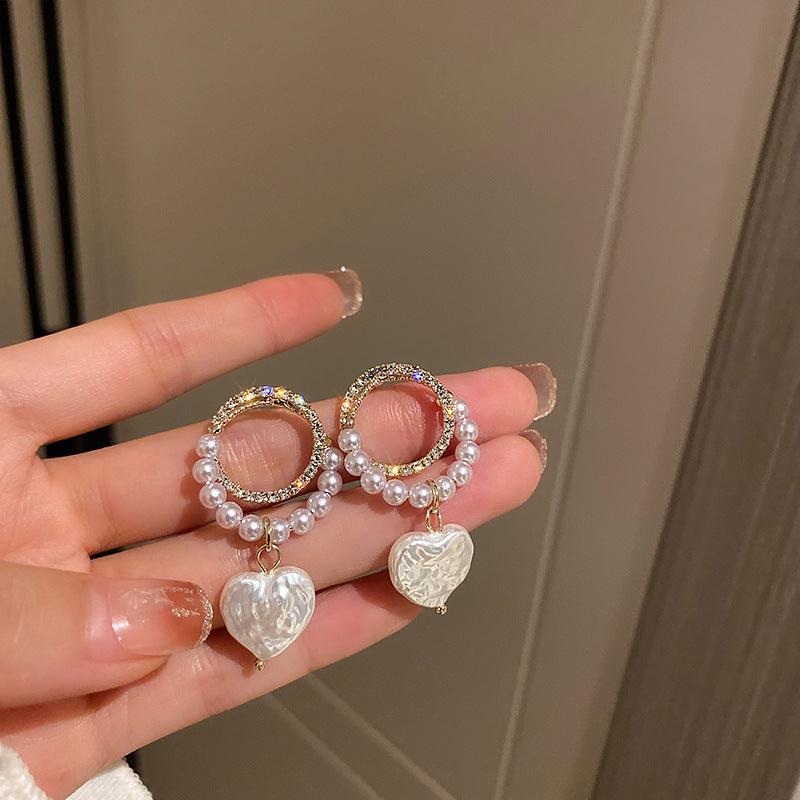 Luxury Mermaid Pearl Fashion High Sense Earrings
