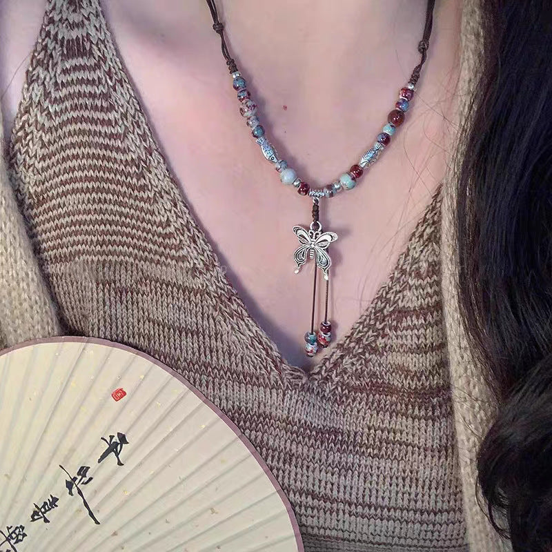 Women's Retro Ethnic Style Zen Woven High-grade Necklaces