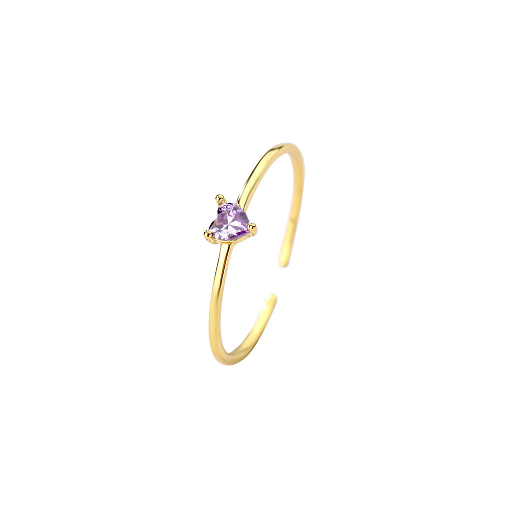 Loving Heart In Sterling Sier White Rings