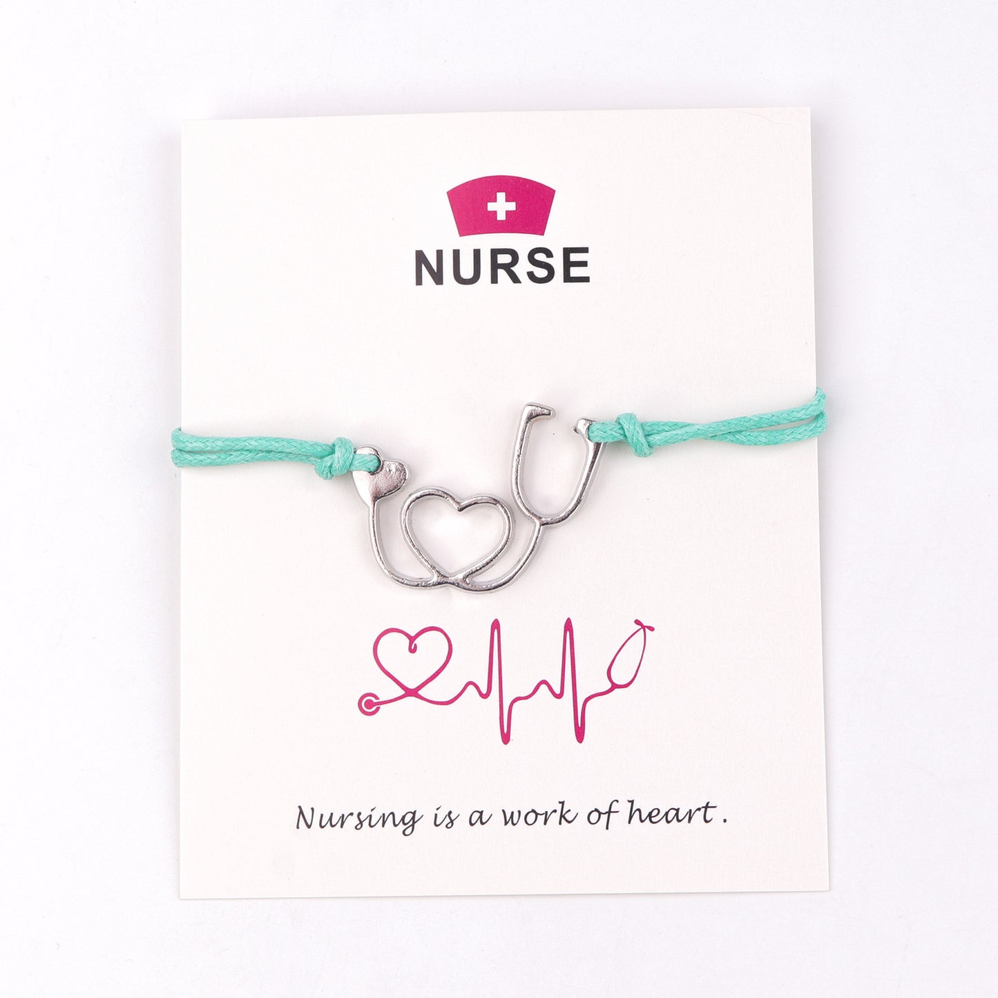 Nurse Festival Commemorative Ecg Colored Rope Bracelets