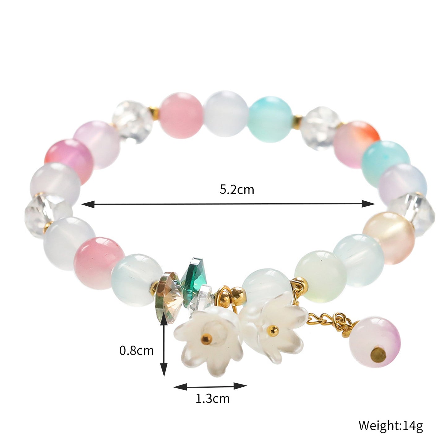 Floral Butterfly Niche Glaze Gift Friend Bracelets