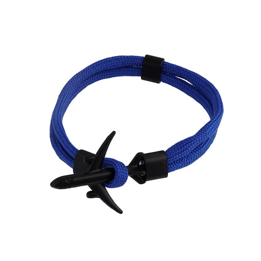 Men's Alloy Aircraft Buckle Lun Rope Retractable Bracelets