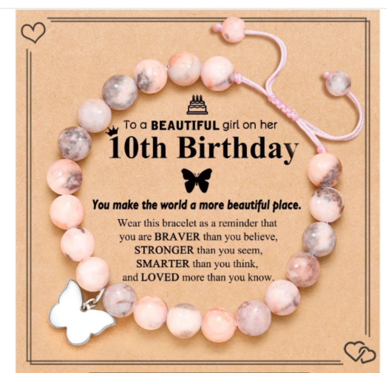 Heart Magnetic Powder Zebra Adjustable Hand Bracelets