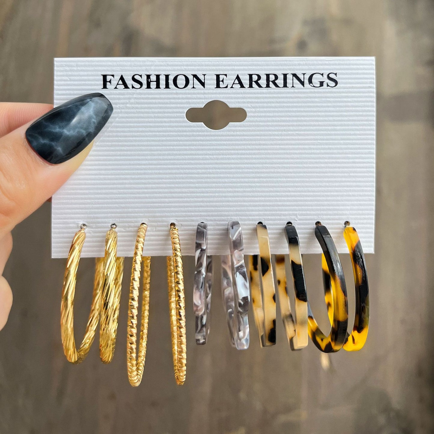 Pairs Creative Personality Leopard Print Flowers Shaped Rings