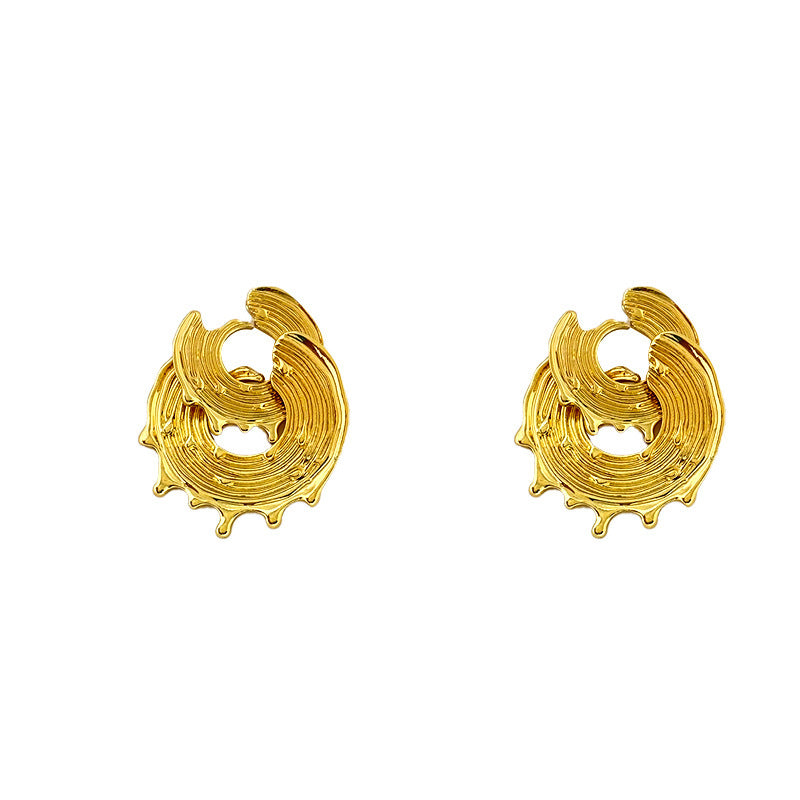 Ear Sier Needle High-grade Niche Personality Earrings